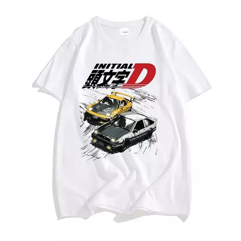 Racing Initial D T Shirt Japanese Anime Graphic Funny Harajuku Manga T Shirt Fashion Casual Short Sleeve Plus Size T Shirt Women