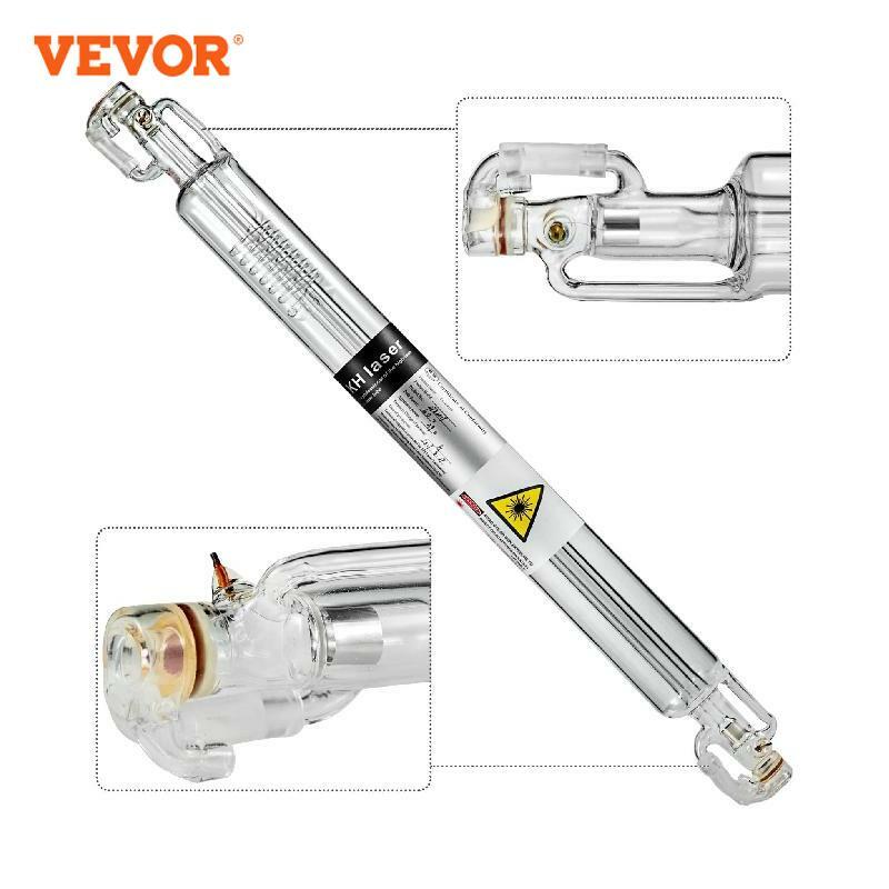 VEVOR CO2 Laser Tube 40W Professionelle Laserröhre 700mm Länge Glass Laser Tube für Laserschneiden Lasermarkieren Lasergravieren und Acrylschneiden