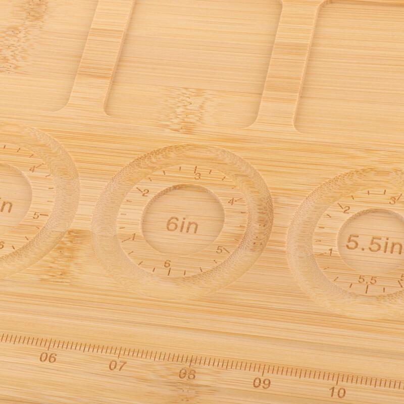Perlen brett DIY wieder verwendbare exquisite Bambus Vitrine tragbare Zubehör Perle Design Tablett für Armreif Display Perle Lagerung Geschenk