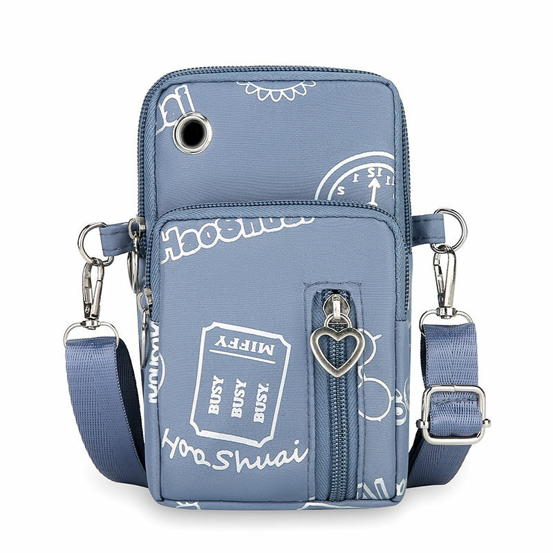 กระเป๋าเก็บโทรศัพท์กระเป๋าสะพายไหล่พิมพ์ลายอเนกประสงค์น้ำหนักเบาแฟชั่นใหม่2024
