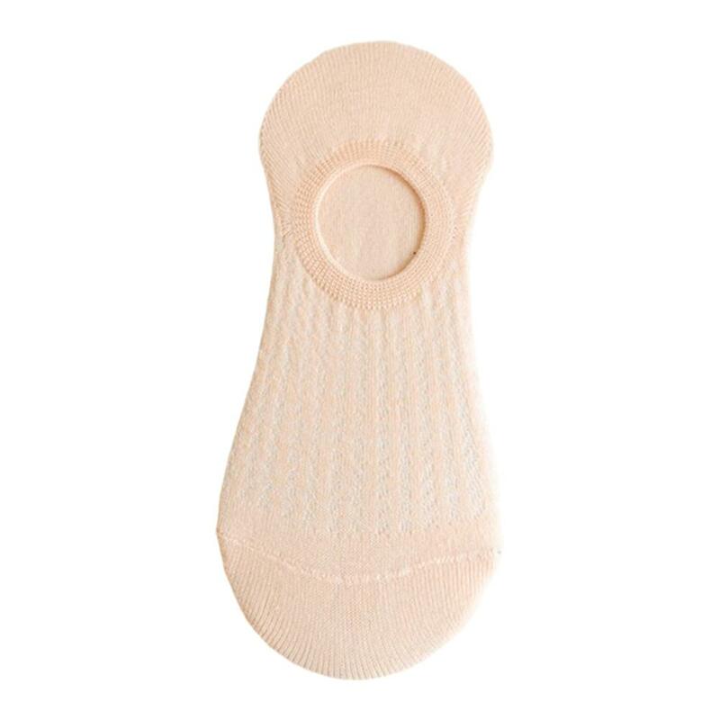 Calcetines tobilleros invisibles de algodón para Mujer, medias tobilleras antideslizantes de silicona, 1 par, X9G2