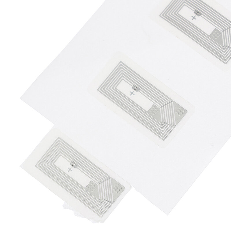 100 Stuks Nfc Chip Ntag213 Sticker Natte Inlay 2*1Cm 13.56Mhz Rfid Ntag213 Label Tag