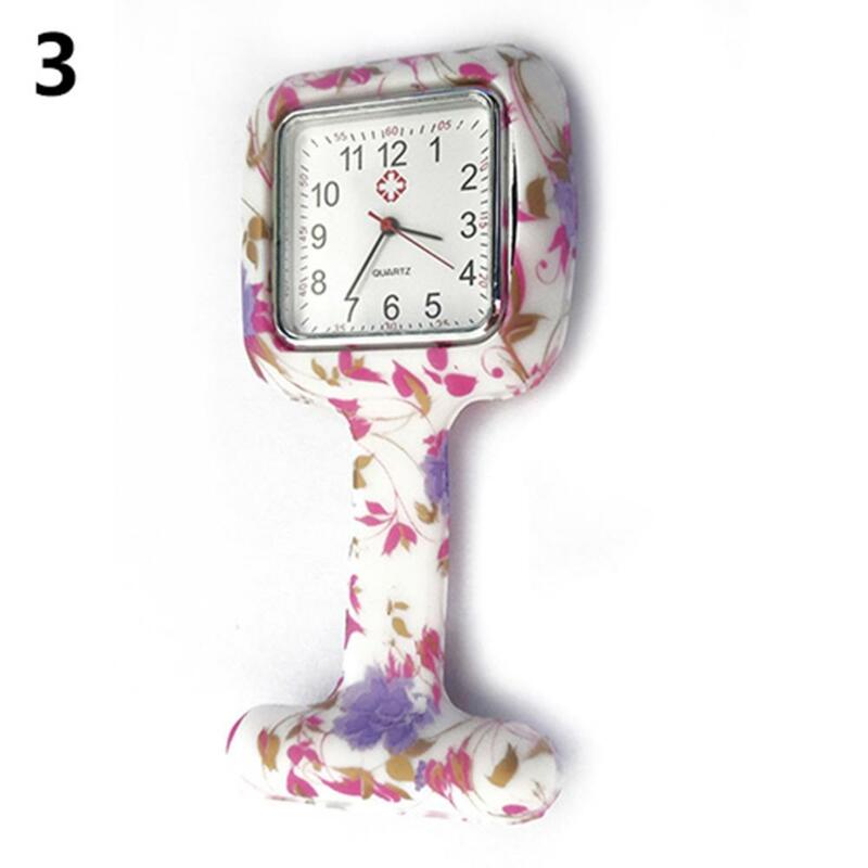 看護師,医師,女性の看護師のための,ポケットペンダント付きの正方形のクォーツ時計