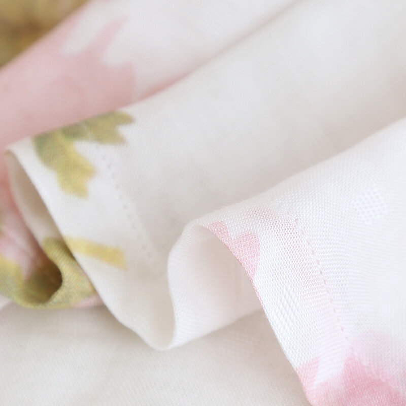 Wiosenne spodnie z długim rękawem z włókna bambusowego zestaw piżam damski wokół szyi luźna i wygodna piwonia odzież domowa dwuczęściowy zestaw