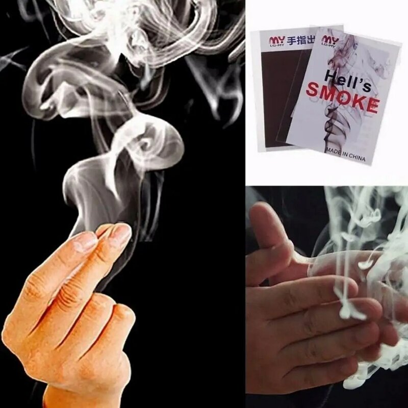 Lustige magische Papier Nahaufnahme kreative Zaubertrick Finger Rauch klassische Spielzeug Rauch Bühne stopft Fantasie Magie Requisiten