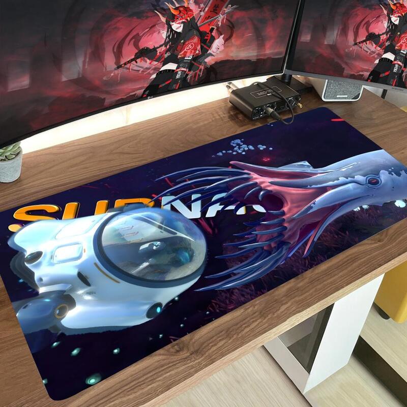 S-SUBNAUTICAES Japan Anime Gaming Desk Accessories Mouse Game Keyboard Mouse pad Player Mats for Csgo Not book Computer Pad Mouse Large Gaming Mouse Pad pad