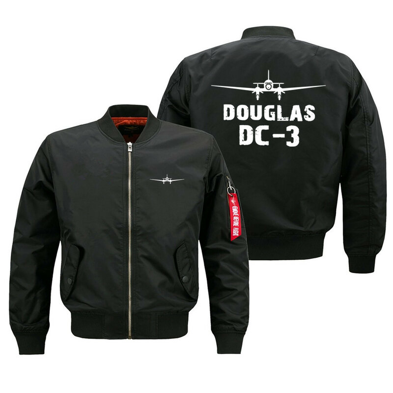 Douglas DC-3 Pilots Ma1 jaket Bomber untuk pria, jaket Bomber pria musim semi musim gugur musim dingin