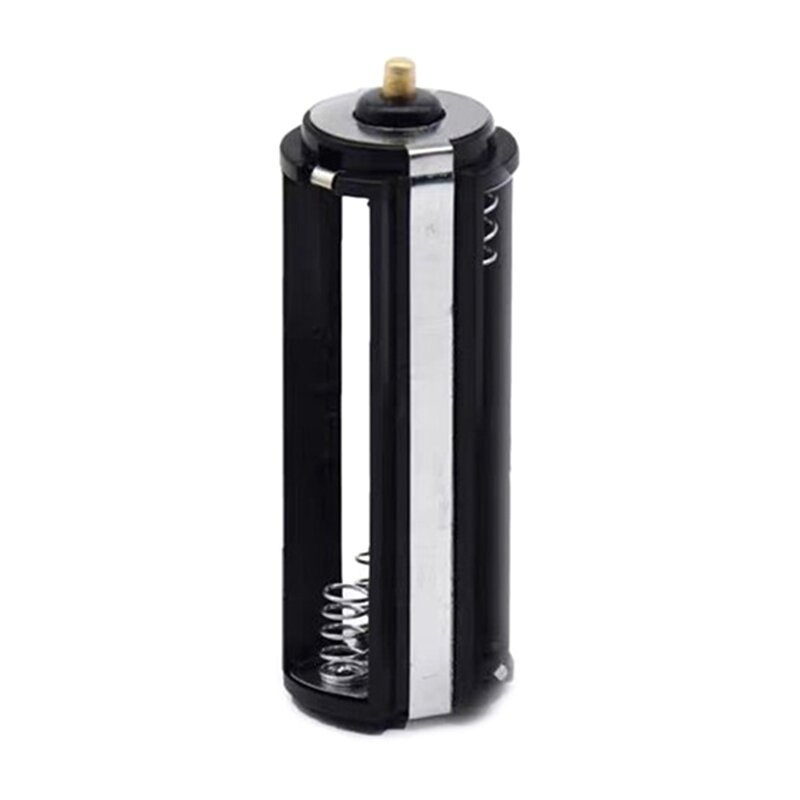 Soporte batería negro para pilas AAA 1,5 linterna LED, juguetes para linterna, lámpara, almacenamiento batería AAA 1