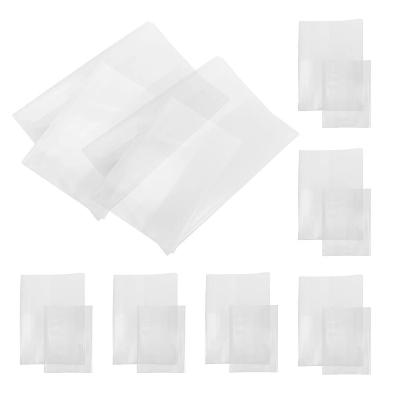20 Pcs Transparent Book Cover Scrapbooks Sleeve Protection Covers Textbook Students Protector Plastic