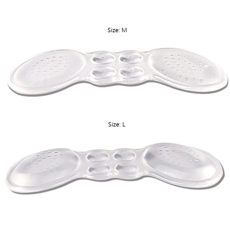 2 Pcs Silicone Gel Shoe Pads for Women High Heel Adjust Size Adhesive Shoe Insole Feet Protector Relief Foot Care Insert Sticker
