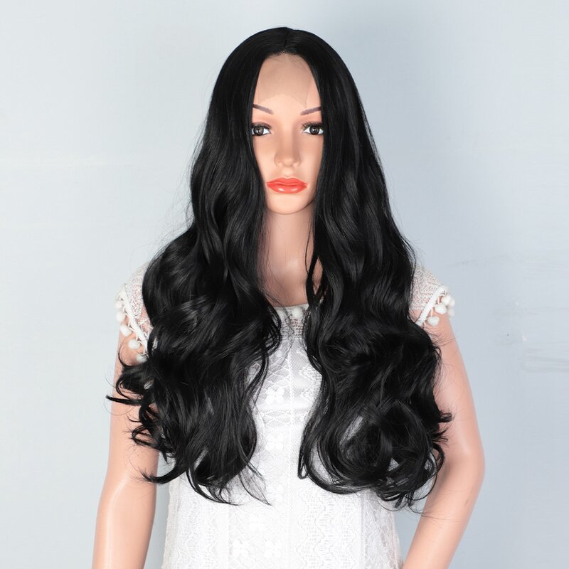 Perruque Lace Front Wig Body Wave brésilienne naturelle, cheveux humains, naissance des cheveux naturelle, pre-plucked