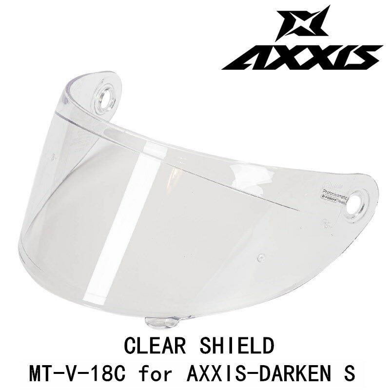DARKEN S AXXIS 헬멧용 모토 헬멧 바이저, MT-V-18C 실드, 오리지널 액세서리