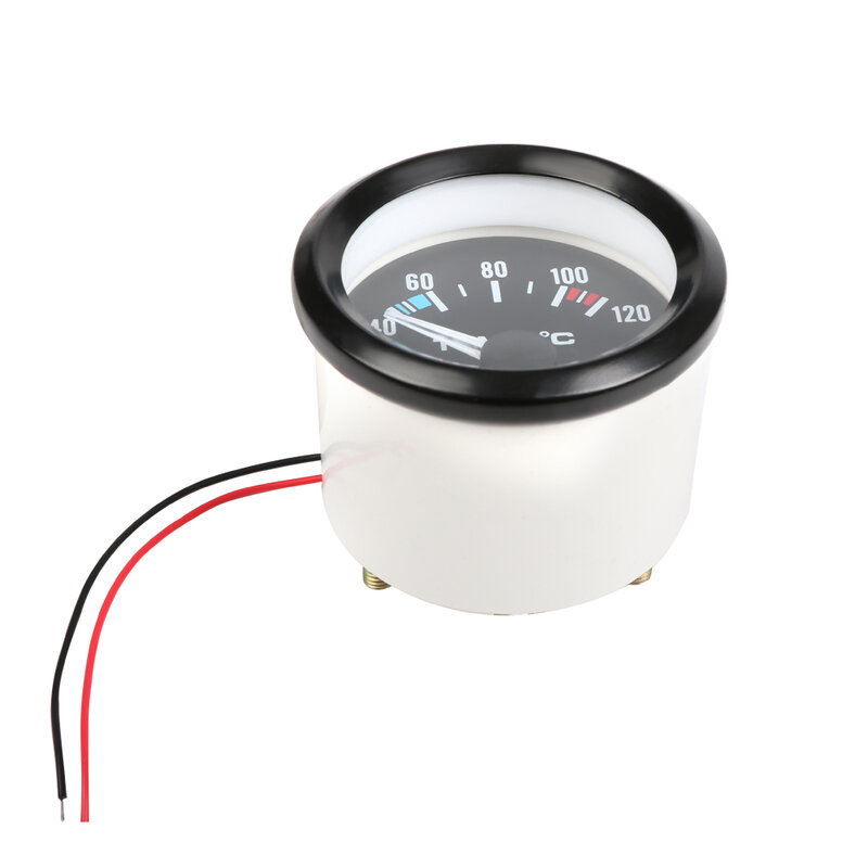2" 52mm Electric Water Temperature Gauge 40-120℃ Temperature Meter Thermometer Sensor Oil Temp Gauge Auto Meter
