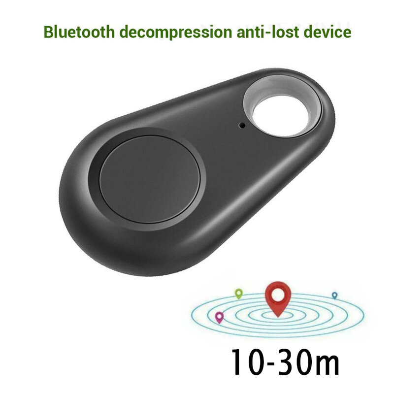 Tas pelacak Mini Anti hilang anak, dompet pencari lokasi Alarm hewan peliharaan kunci mobil perangkat Anti hilang Bluetooth nirkabel