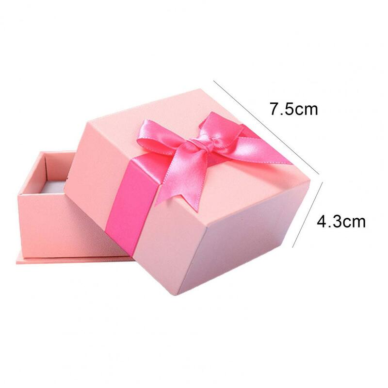 Упаковочная коробка для галстука-бабочки, упаковочная коробка, квадратные серьги, ожерелье, ювелирные изделия, Подарочная коробка, демонстрация ювелирных изделий