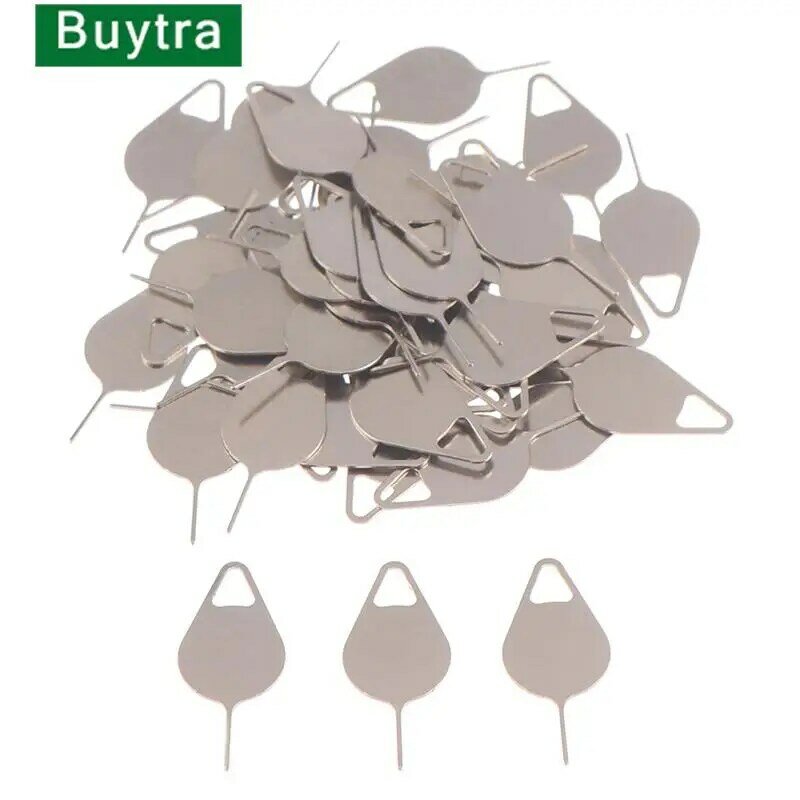 Hot sale 50pcs Sim Card Tray Removal Eject Pin Key Tool Stainless Steel Needle