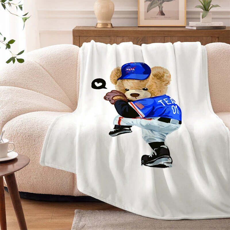 Флисовое одеяло для дивана зимние забавные T-Teddys медведь кемпинг на заказ фланелевые крутые пушистые мягкие одеяла Королевский размер постельное белье из микрофибры