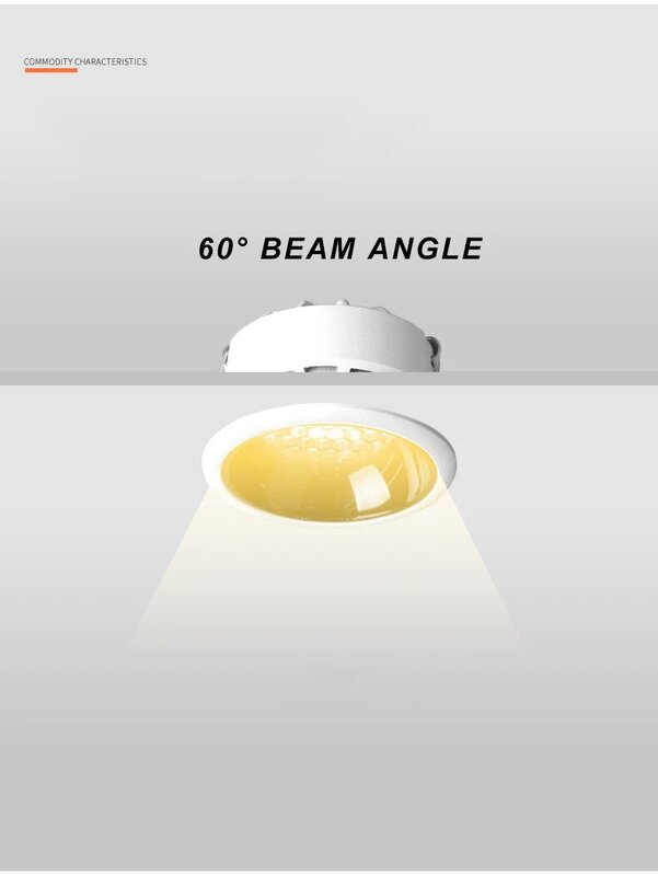 Led inteligente downlight tuya app controle round spotlight casa inteligente wi fi escurecimento luzes de teto interior 7w/12w lâmpada ponto zigbee