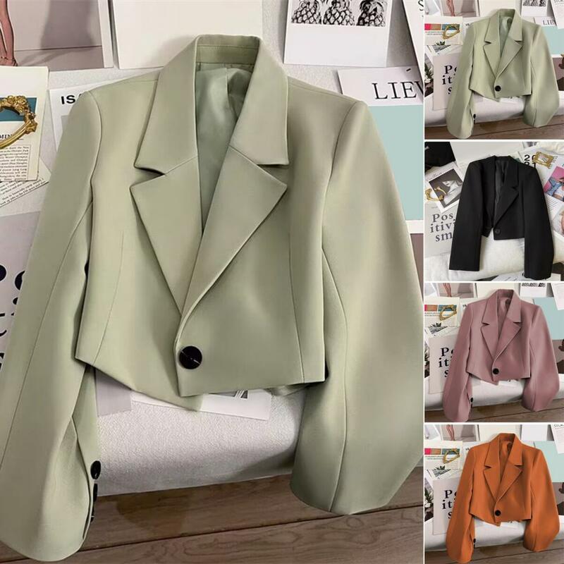 Frau Frühling neue einfarbige Freizeit lose Temperament Anzug Jacke Modetrend Anzug elegante Oberbekleidung koreanische Mode