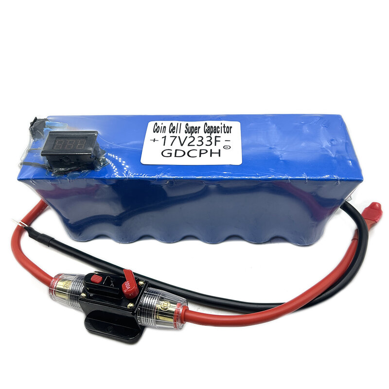 GDCPH 17V233F Supercapacitor Automobile Rectifier Module 2.85V700F Super Farad Capacitor Large Capacity With Voltmeter