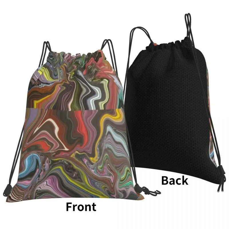 Squave Backpacks Multi-function Portable Drawstring Bags Drawstring Bundle Pocket Shoes Bag Book Bags For Man Woman School