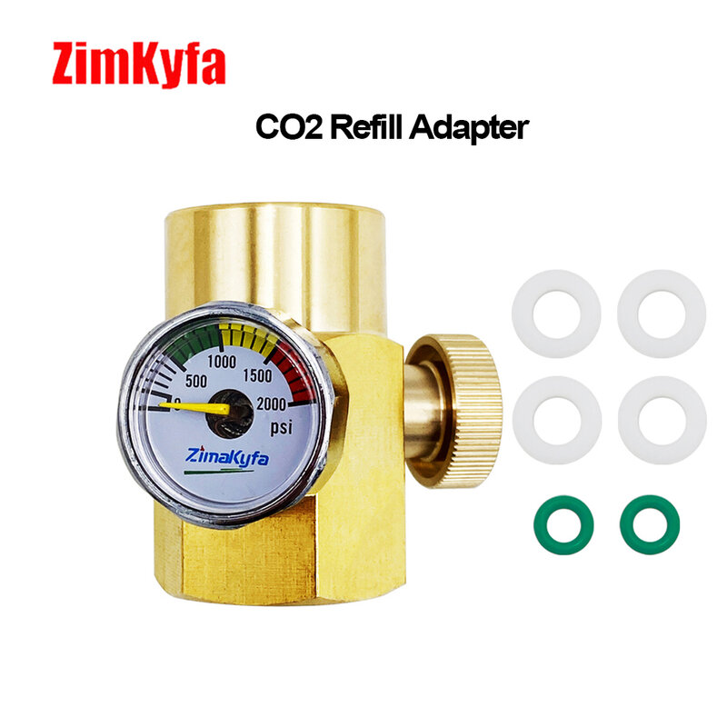 CO2 Carbonator Cilindro Canister Recarga Adaptador para Sodastream Enchimento, Adaptador de Carregamento, W/ W21.8-14 ou CGA320 G1/2-14 Conector