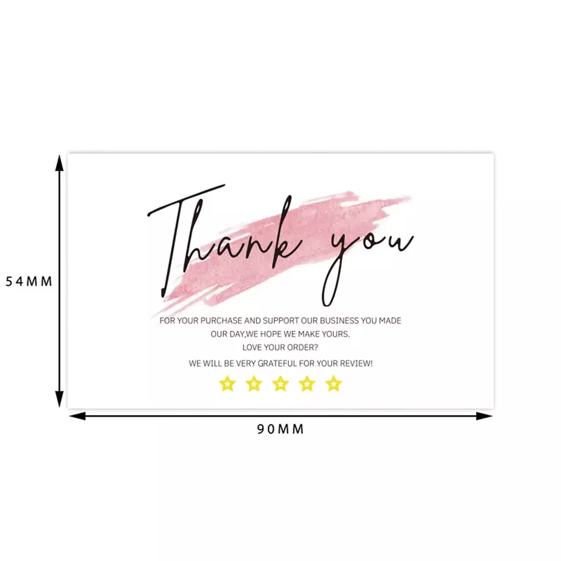 30 Pcs White Thank You Card Thank You For Your Order Card Praise Labels For Small Businesses Decor For Small Shop Gift Packet
