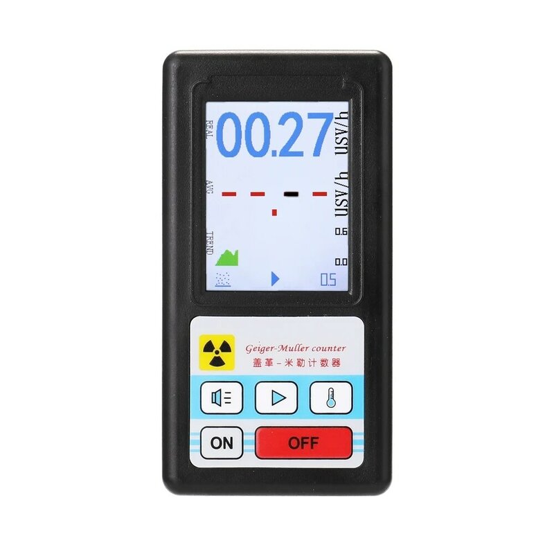 BR-6 Portable Geiger Counter Nuclear Radiation Detector Personal Dosimeter Marble Tester X-Ray Radiation Dosimeter GM Tube Meter