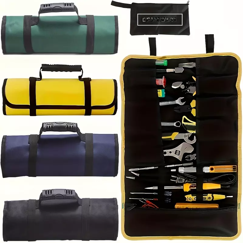 Nylon Carrying Bag Reel Type Tool Kit Electrician Tool Insert Bag Canvas Oxford Cloth Tool Kit Tool Bag Hardware Tool Kit