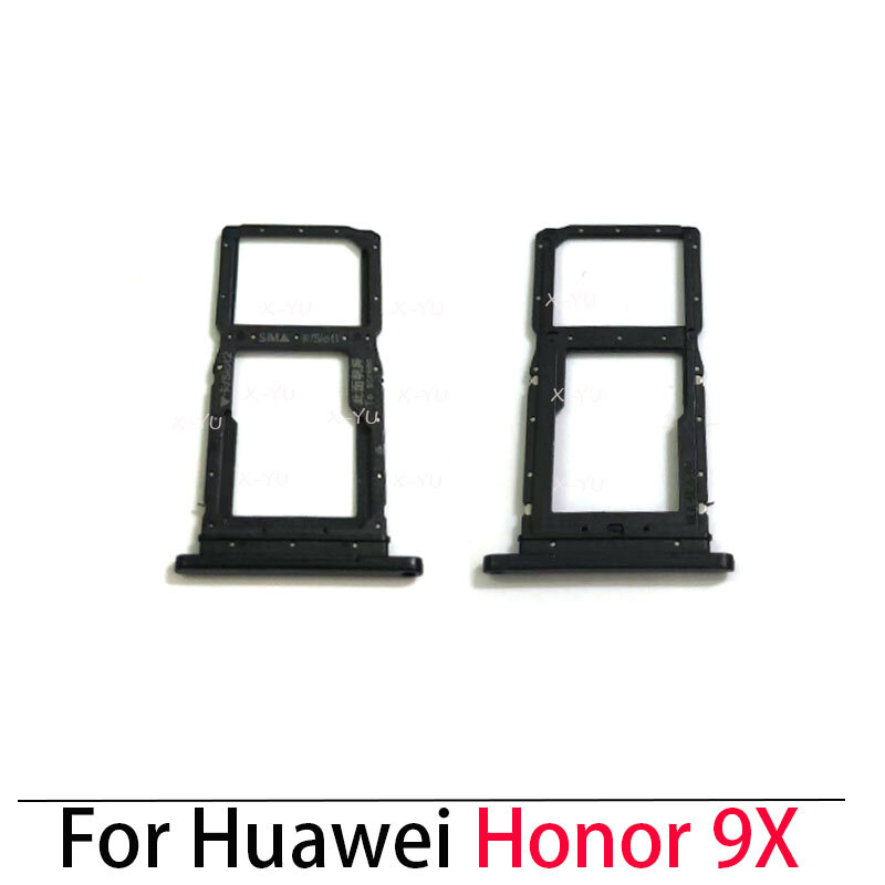 Untuk Huawei Honor 9X 9i 9 100 Lite Pro SIM Card Tray Holder Slot adaptor suku cadang perbaikan pengganti