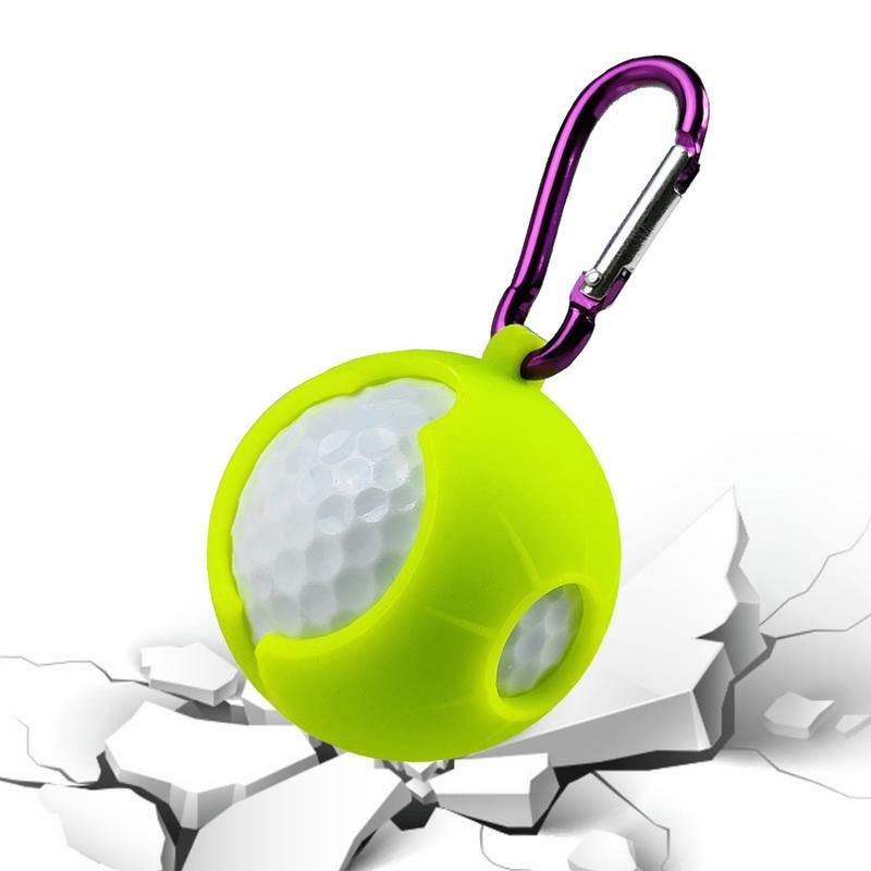 Golf Ball Bag Silicone Sleeve Protective Cover Bag Holder Golf Training Sports Accessories Golf Supplies Ball Carrier Pouch