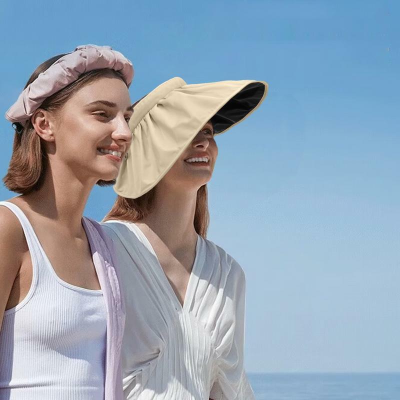 Sombrero de playa de ala ancha para mujer, visera de ala ancha, transpirable, diversión al aire libre, Verano