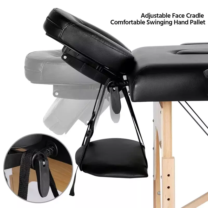84 "tragbarer verstellbarer 2-teiliger Massage tisch mit Kopfstützen-Armlehnen palette
