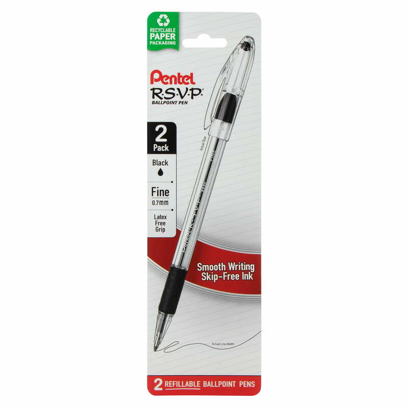 قلم حبر جاف Pentel-svp ، أسود ، rus ، عبوة 2