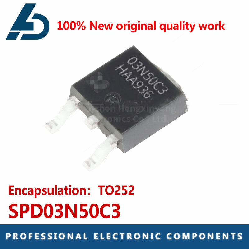 10PCS SPD03N50C3 Package: TO-252-2(DPAK) n channel, withstand: 560V current: 3.2 A