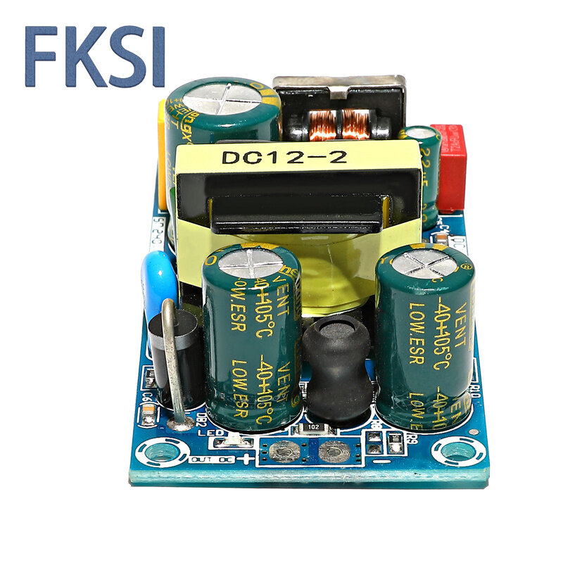 FKSI AC 85-265V ke DC 12V 24V 36V 48V step-down Transformer catu daya 1A 2A 4A 6A 8A 9A modul switching daya untuk perbaikan