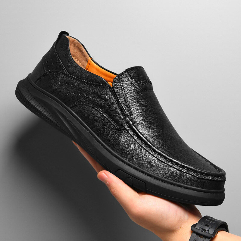 Heren Lederen Schoenen Loafers Slip On Casual Schoenen Voor Mannen Comfortabele Leren Luie Schoenen Rijden Schoenen Business Schoen