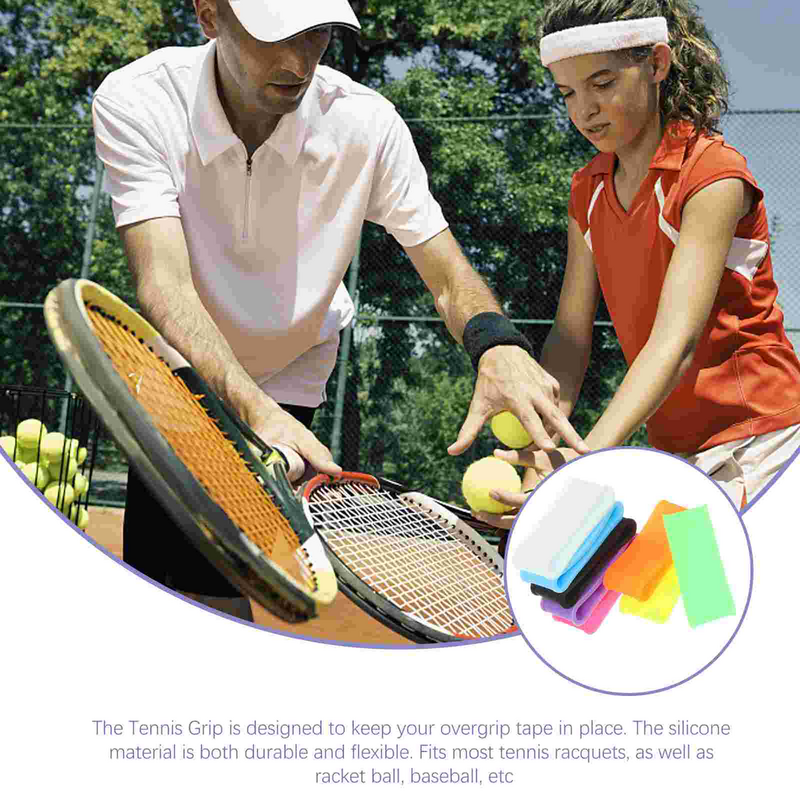 Akcesoria do uchwytów do rakiet tenisowych uniwersalne silikonowe elastyczne (losowy kolor 16 szt.) uchwyty do badmintona