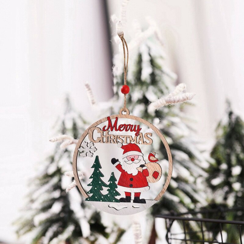Kreatywny prezent Santa Claus Navidad Noel ozdoba przyjęcie noworoczne dekoracja zawieszka na choinkę Boże Narodzenie wiszące 2023 zabawki dekoracyjne