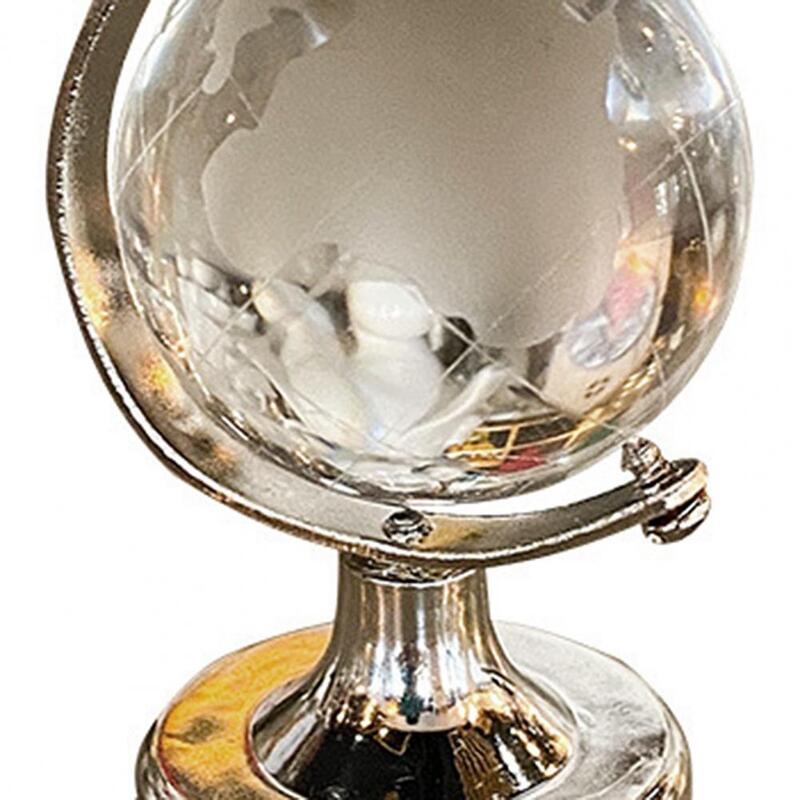 Moda okrągły globus trwały przezroczysty kryształ globus sztuczny kryształ kula piłka