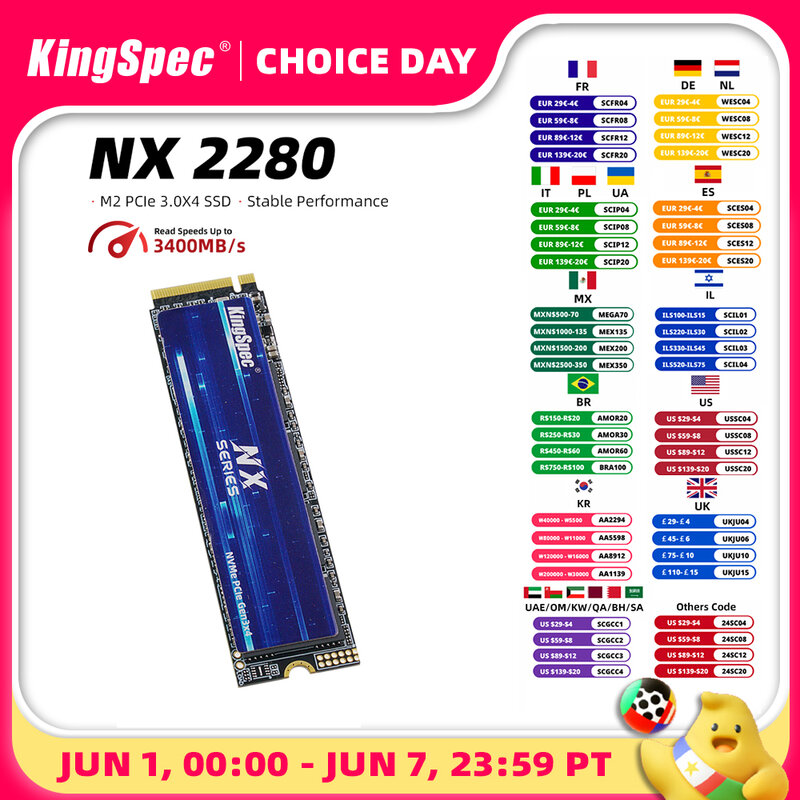 KingSpec SSD M2 NVME 512 ГБ 256 ГБ 1 ТБ Ssd M.2 2280 PCIe 3,0 SSD Nmve M2 Жесткий Диск Внутренний твердотельный накопитель для ноутбука