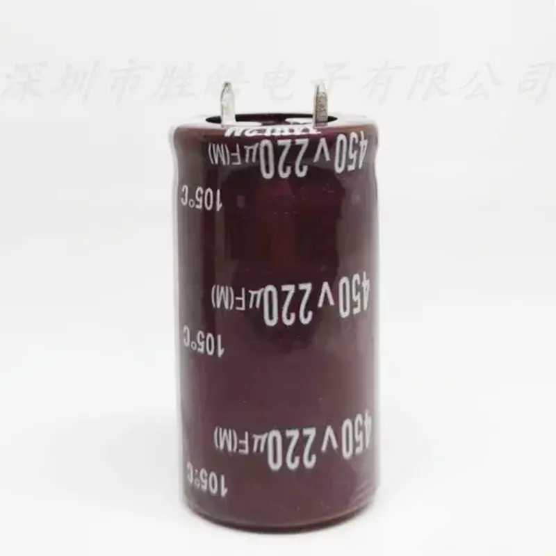Condensadores electrolíticos de aluminio, pies duros, 450v220uf, volumen: 25x40mm, 2 piezas/10 piezas