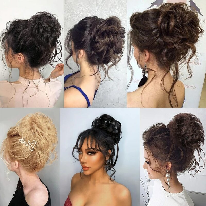 Синтетический зажим для волос, женские парики с кудрявыми волосами в пучок, шиньон для наращивания волос, шиньон для женщин, искусственные волосы