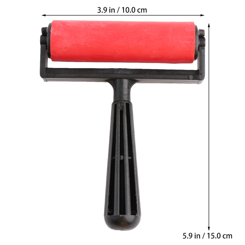 1PC Rubber paint Printmaking Ink Tool Printmaking Rubber Roller Hard stamping Printing Applicator Roller Construction Hand Tool