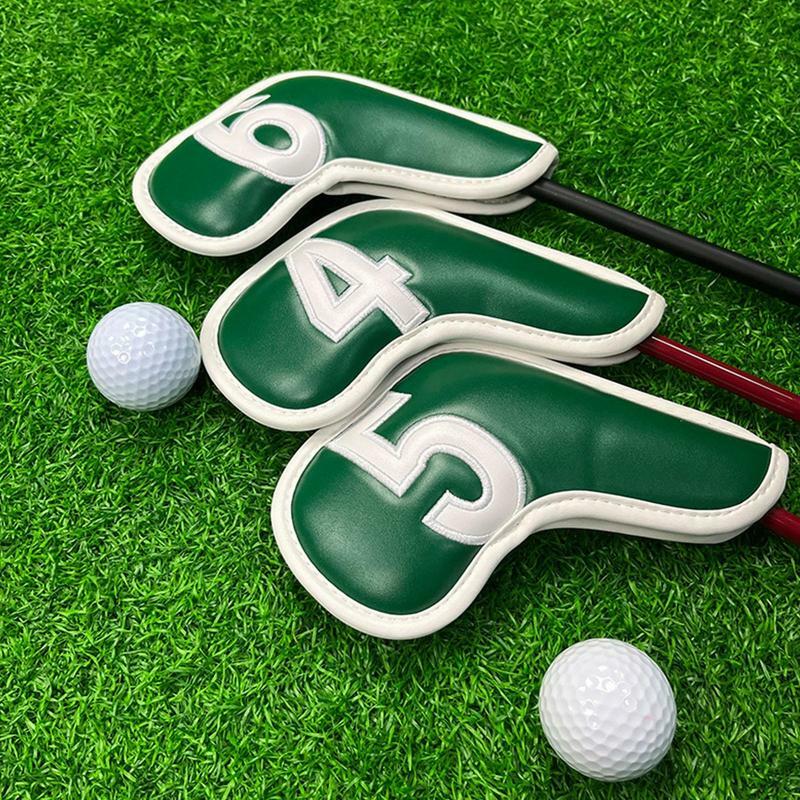 Golf Club Iron Head Covers, Protector Golf Head Cover Set, Golf Putter Headcover protetora, Golf Acessórios, 9pcs