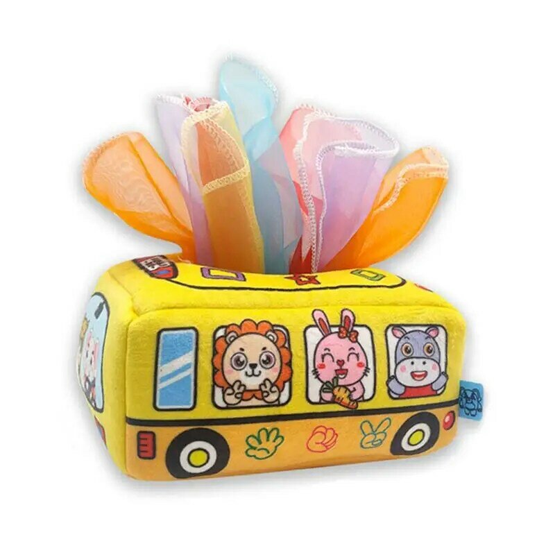 Caixa de tecido montessori para meninos e meninas, brinquedos sensoriais enrugados macios, brinquedos educativos montessori, recém-nascido