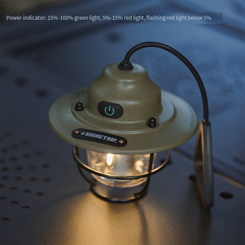 Shinetrip наружный винтажный подвесной портативный Перезаряжаемый фонарь для кемпинга с длительным сроком службы
