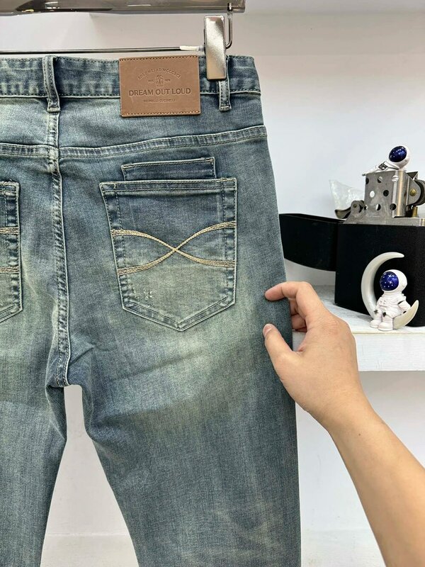 BILLIONAIRE OECHSLI Jeans BC Thin cotton men 2024 Spring Summer new elastic fashion quality embroidery size 29-38 long pants