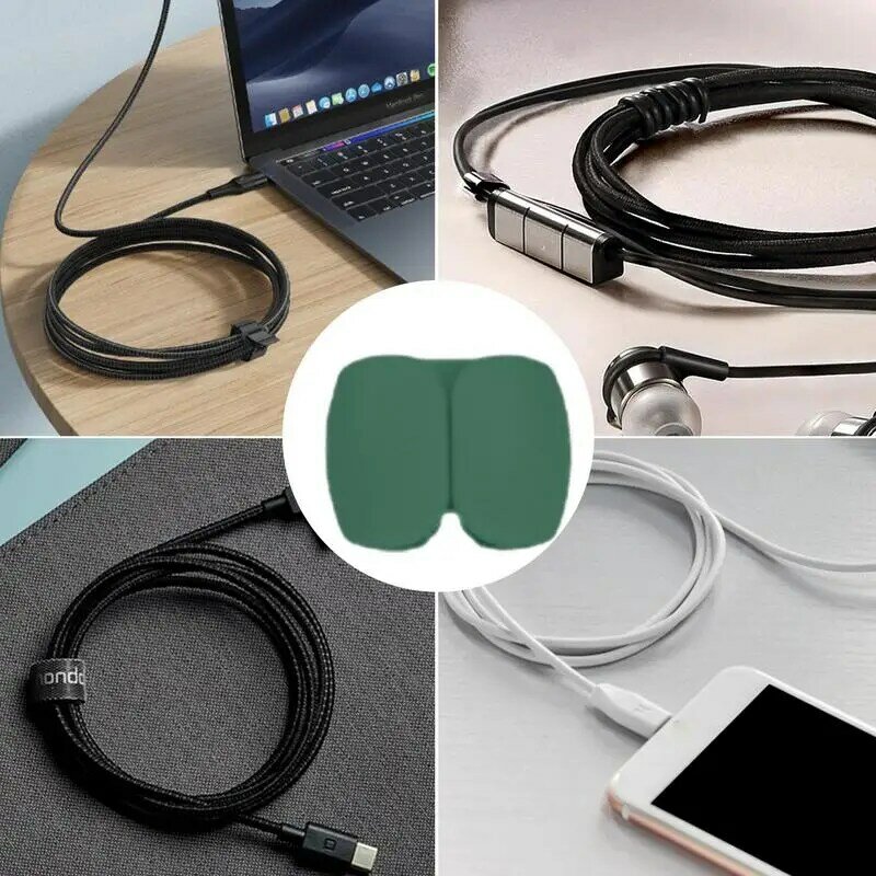 Penata kabel Headphone manajemen kabel, alat penyimpanan serbaguna untuk perjalanan cocok untuk mobil rumah kantor meja perjalanan
