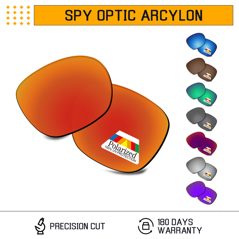 Bwake Polarized Replacement Lenses for-Spy Optic Arcylon Sunglasses Frame - Multiple Options